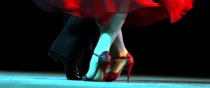 Chaussures de tango exposées