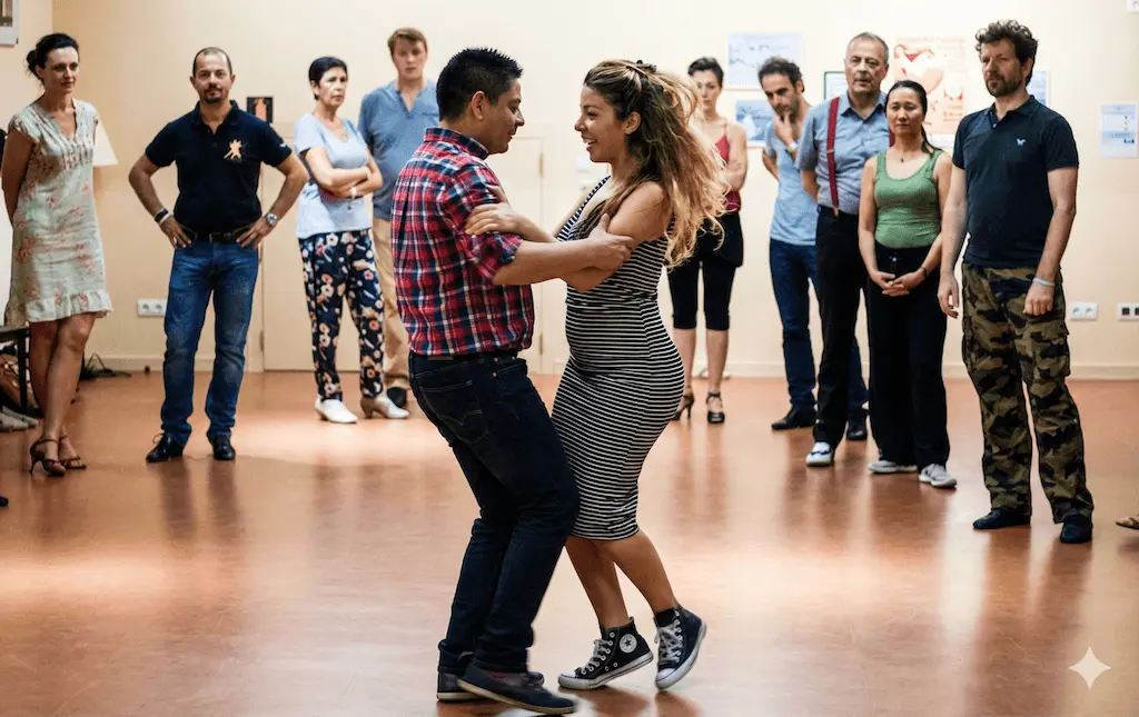 Learning tango without a partner at BE-TANGO Brussels